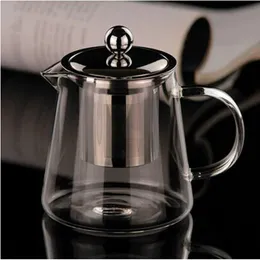 غلاية زجاجية مقاومة للحرارة شاي زهرة الشاي مجموعة بوير القهوة شاي الشرب مجموعة مصفاة الفولاذ المقاوم للصدأ ترويجي 320 فولت