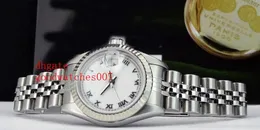Gorąca wysokiej jakości NOWOŚCI NOWOŚCI Luksusowe zegarki na nadgarstek Watch Ladies 18KT WG SS 26 mm Srebrny Jubilee Diamond 79174 Panie Watch