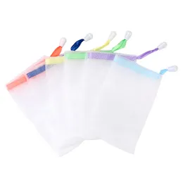 Handgjorda tvålbubbla skumning Net Clearing Cream Cleansing Soap Wash Soap Bubble Bag Net Bag Gratis frakt