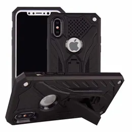 Heavy Duty cubierta a prueba de golpes con soporte para Note8 S9 S8 S7 Toruk Makto Kickstand híbrido para iPhone X 8 7 6