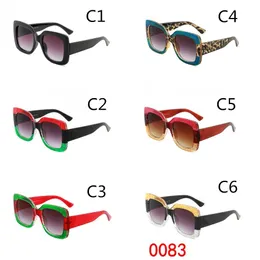 HOT 0083 Mode-Sonnenbrille für Damen, 5 Farben, Rahmen, glänzendes Kristall-Design, quadratisch, großer Rahmen, heißes Damen-Design, UV400-Linse, Qualität A+++, MOQ=10