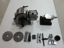 Semi-universal quick dividing indexing head with tail stock for cnc milling