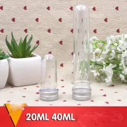 40ml Puste Clear Pet Cosmetic Tube Przezroczyste Maska Kąpielowa Test Plastikowa Rura z aluminiową WPR