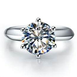 2016 nya design mode smycken lyx kvinnor förlovningsring 5a zircon 5a zircon sten 925 sterling silver bröllop bandring