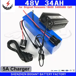 E-Scooter Battery 48V 34AH E-Bike Lithium Battery For Bafang Motor 2000W Electric Bicycle Battery 48V for Original 18650 Cell