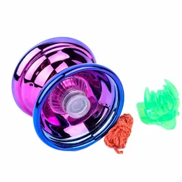 Yoyo in metallo Cuscinetti ad alta velocità Corda Diabolo Puntelli speciali Dead Sleep Farfalla Gradiente Yoyo Giocare Giocattolo Regalo per bambini