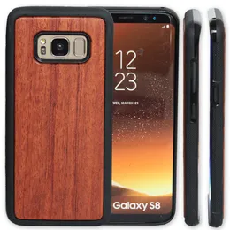 Ręcznie robione bambusowe drewniane skrzynki dla Samsung Galaxy S8 S9 Plus Note 8 Drewniane etui TPU Drewniana pokrywa dla iPhone X 7 6 6S Samsung S7 S6 S7edge S6edge