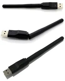 MTK7601 USB 2.0 150 Mbps WIFI Wireless Network Card 802.11 B / G / N LAN-adapter met roteerbare antenne en retailpakket 120pcs / lot