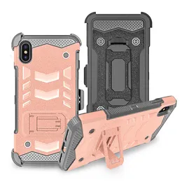 Custodia combo Holster combo per Iphone 6 7 8 XS MAX XR Phone Case + Clip da cintura Fondina Kickstand TPU + PC antiurto