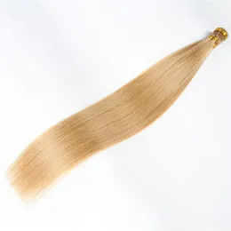 Venda quente de alta qualidade eu ponta extensões de cabelo 300 fios por 1 grama por fio queratina vara extensão de cabelo humano virgem remy
