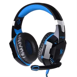 Kocja KAŻDY GRO000 Nadusznie Game Gaming Headphone Zestaw Słuchawkowy Opaska Słuchawkowa Z Mic Stereo Bass Led Light dla PC Game 20 sztuk / partia