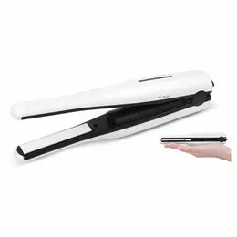 cordless USB rechargeable mini hair straightener travel flat iron DIY ladies styler styling tool hair care