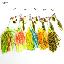 DHL Metal sequins bait Beard Fishing Lures FisBlack Feather Hooks 16.3g Simulation bait Multi specification Lead bait New Design