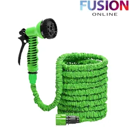 50FT 100FT 200FT EXPANDABLE FLEXIBLE GARDEN HOSE PIPE 3x EXPANDING & SPRAY GUN