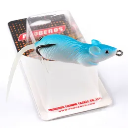 New Classic bass Artificia Likelife Mouse Bait 7cm 13g 3D Eyes Soft Plastic Blackfish Catfish fishing lure hooks