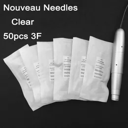 2018 New 50pcs 600D-G 3Flat Clear Permanent Makeup Needles cartridge Disposable Tattoo Needles for Permanent Machine pen
