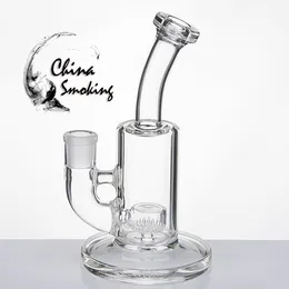 유리 봉 7.25 인치 hookahs 14 여성 공동 Honycomb Percolator 돔 오일 장비 물 파이프 Pyrex 장비