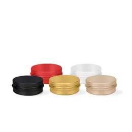 30ML Colorful Storage Box Circular Shape Store Bottles Aluminum Alloy Herb High Quality Wax Hide Smoking Pipe Accessories Multiple Uses