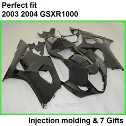 Black Fairings Set dla Suzuki GSXR 1000 K3 2003 2004 Zestaw targowy GSXR1000 03 04 Nadwozie GSXR1000 ML20