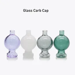 Quartz Banger Bubble Carb Cap Colored UFO 모자 스타일 Dome Dab Hookahs 도구 사이클론 못을위한 흡연 액세서리 Dabber Glass Bongs Oil Rigs