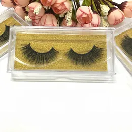 Sashine Eyelash Faux Mink 2Pair / Lot Beauty False Eyelashes Handgjorda Partihandel Drop Shipping OEM ODM