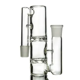 6 tums glas aska catcher rökningstillbehör för vattenpipa 18mm 14 mm fog glasbongs dubbel cyklon turbin dis perc 90 grader ashcatcher ash-p802 ash-p803