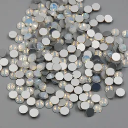 Ny SS3-SS30 Vit Opal Färg 1440pcs 3D Nail Art Flat Back Non Hot Fix Rhinestones Non hotfix Glass Crystals Stone