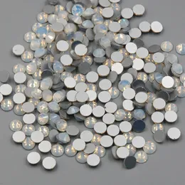 Ny SS3-SS30 Vit Opal Färg 1440pcs 3D Nail Art Flat Back Non Hot Fix Rhinestones Non hotfix Glass Crystals Stone