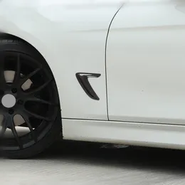 ألياف الكربون نمط سيارة كلا الجانب ورقة لوحة درابزين غطاء شرائط تقليم لسيارات بي ام دبليو 3 سلسلة GT F34 320i 2018 ABS 2PCS الشارات الخارجية