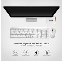 onebot 2.4GHz Wireless Keyboard Mouse Combo 1000DPI mice computer pc keyboards wireless for laptop desktop pc office home use