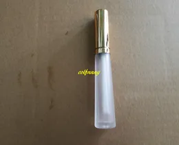 100pcs/lot 5ML Matte Lip gloss tube Empty Gold cap 5g Triangle Lip gloss bottle container makeup lip oil container C53142