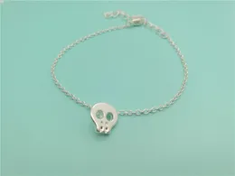 10st Simple Animal Small Skull Face Head Armband Tiny Sugar Skull Armband Söt skelettarmband för kvinnliga smycken