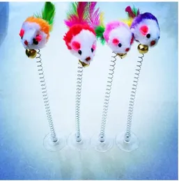 Sway mice Multicolored sucker spring Cat, bells and cat toy L671