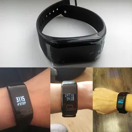 F1 Blood Oxygen Tracker Smart Armband Hjärtfrekvens Monitor Smart Watch Vattentät Fitness Tracker Smart Armbandsur för iPhone Android Watch