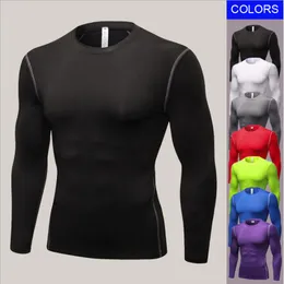 E-BAIHUI t-shirt summer Long Sleeved fitness t shirt quick Dry Sports running T Shirts Casual Men's Solid color Breathable t-shirts 1019