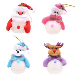 EVA Cartoon Night Lights Shining Christmas Tree Pendant Ornaments Decoration