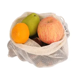 Torby warzywne z owocami o siatce zmywalne ekologiczne torby domowe do przechowywania w kuchni torba sieciowa przenośna paczka siatki YQ01614