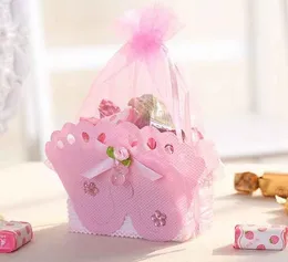 Free Shipping Baby Shower Party Favor Boxes Pink Blue Color Candy Box for Boys Girls