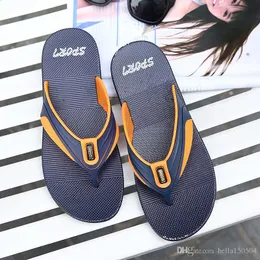 Ny designer slipper sommar män lägenheter sandaler kork tofflor casual skor tryck blandade färger flip flop utomhus strand sandaler wading sko