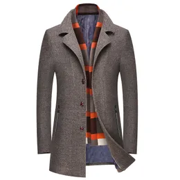 MORUANCLE Mens Business Long Wool Trench Coat Men Cotton Lined Wool Jacket For Thick Thermal Windbreaker Jaqueta Parkas Outerwear From Finebeautyone 58.2 DHgate.Com