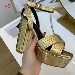 Fashionable and high quality new bridal shoes 5.5cm high platform Sandals Cowhide Sexy T Show Shoes 14cm heel Summer Gladiators for women hi