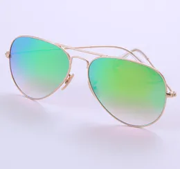 Luxary- Brand Sunglasses for Men Colorful Gradient Lens Sunglasses Big Frame Sunglasses Women Metal Frame Glass Lens Sun Glasses with Box