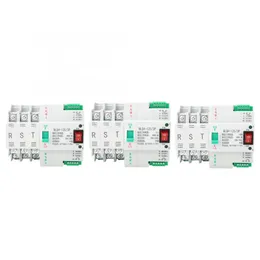 Freeshipping Dual-Power Automatic Transfer Switch 63/80 / 100A 3P Circuit Breaker AC 400V Hushållsskäl installation Automatisk växelströmbrytare