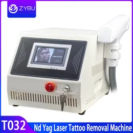 2020 Ny tatuering Avlägsnande utrustning Nd YAG Laser Q Switch Laser Pigment Avlägsnande Hudföryngring Hudblekning Laser ärrbehandling