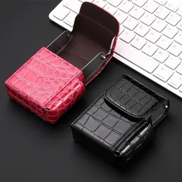 New Colorful Leather Case Shell Box Portable SS Flip Cover Protective Casing Bag Innovative Design For Cigarette Lighter Smoking Tool