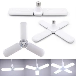 30W 45W 60W E27 LED Bulbs SMD2835 Super Bright Foldable Fan Blade Angle Adjustable Ceiling Lamp Home Energy Saving Lights