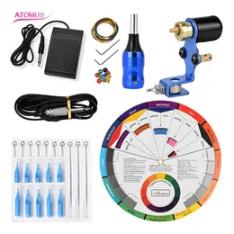 Professional Tattoo Kit Beginner Kits Tools Complete Rotary Liner Professional Tattoo Machine Pen Professional Complete Kit Rotary