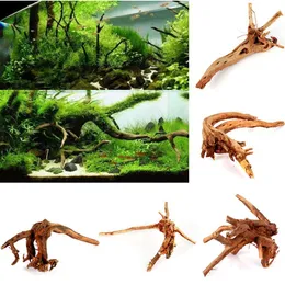 Whole-Driftwood Aquarium Ornament Stump Cuckoo Root Tree Trunk Decor Fish Tank Ornamental fish bow Aquarium decorationl2734