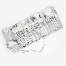 Nya Silver Series Makeup Brushes Set 16 st Makeup Verktyg för Ögonskugga Blush Highlighter Gratis