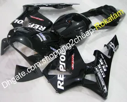 Пользовательские капоты для Honda CBR600RR F5 2003 2004 600RR CBR600 CBR 03 04 Black Motorcycle Aftermarket набор комплект набора комплект (литье под давлением)